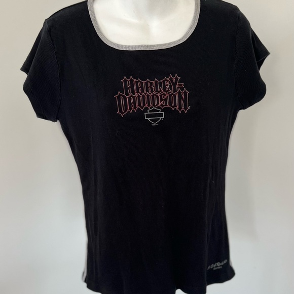 Harley-Davidson of Rochester NY Black Graphic Top - Picture 2 of 7